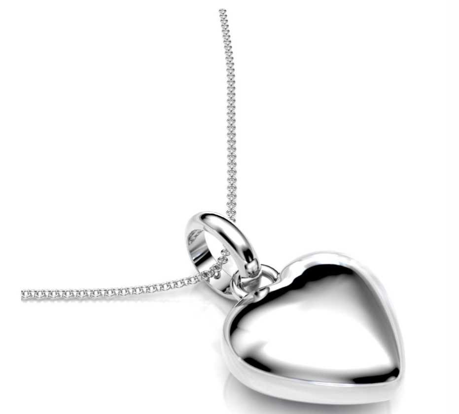 Foto 3 pulgar | Cadena para Mujer Plata 925 Con Dije de Corazón para Mujer