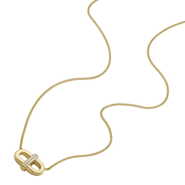 Foto 2 pulgar | Collar Fossil Heritage Jf04582710 Dorado para Mujer