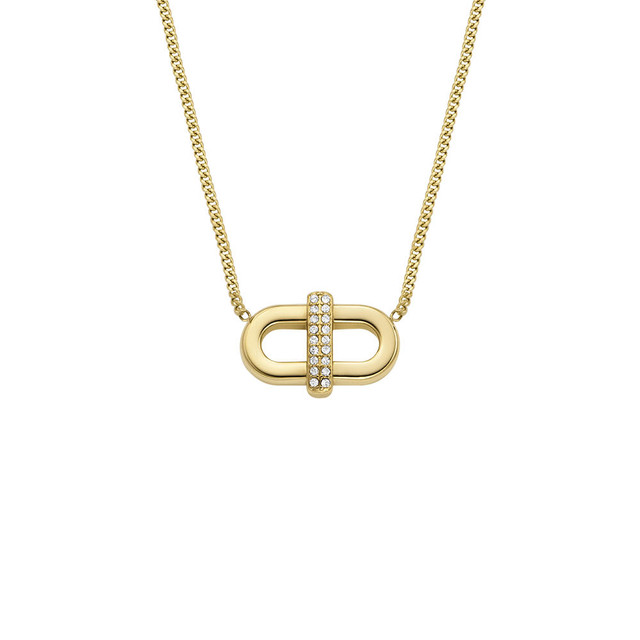 Foto 5 pulgar | Collar Fossil Heritage Jf04582710 Dorado para Mujer