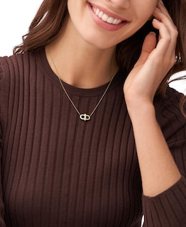 Foto 5 | Collar Fossil Heritage Jf04582710 Dorado para Mujer