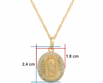 Foto 5 | Gargantilla Virgen Guadalupe Horoz Ch55 45 cm Chapa 18k