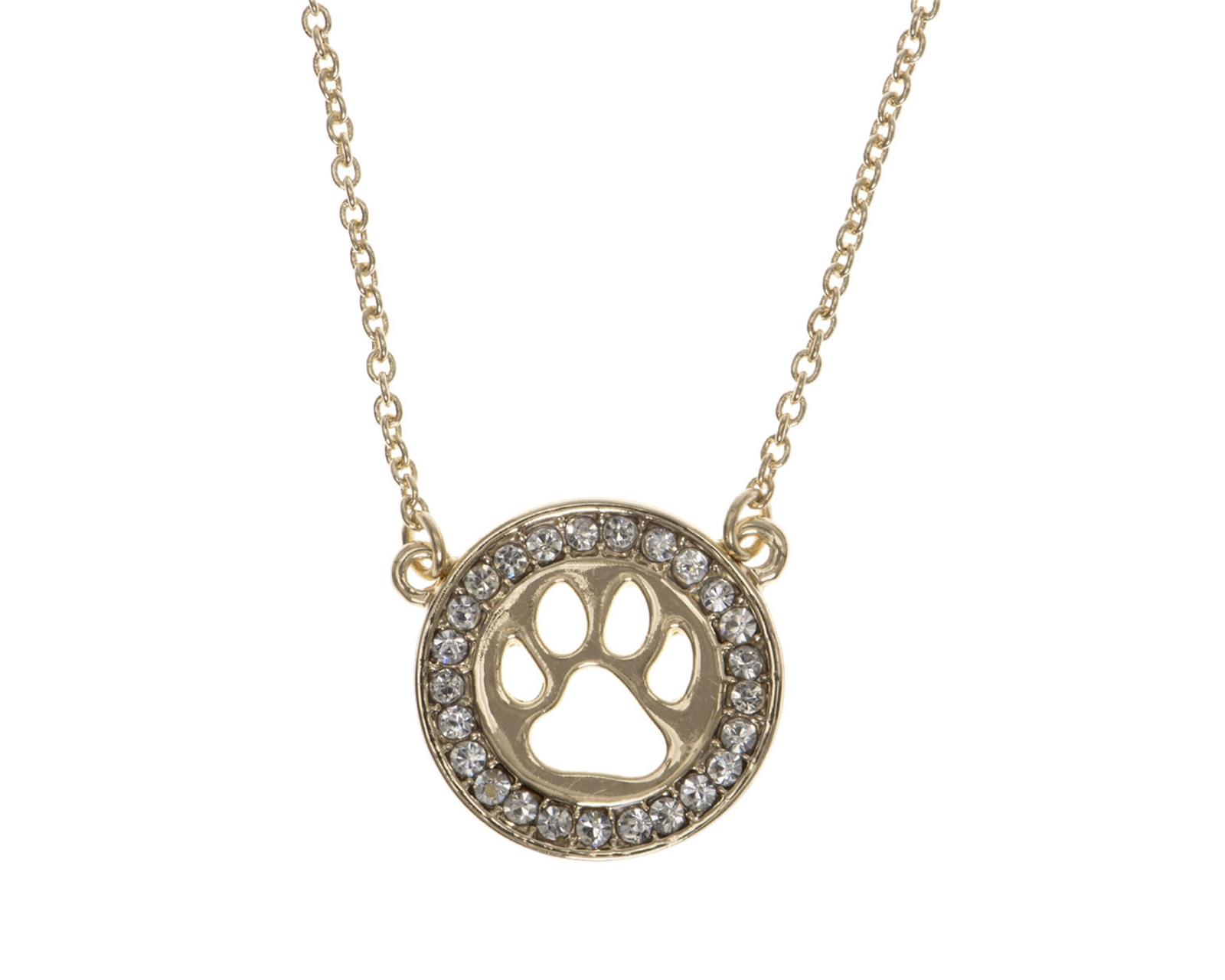 Foto 3 pulgar | Collar Pet Friends Basic Gold Cristal para Mujer