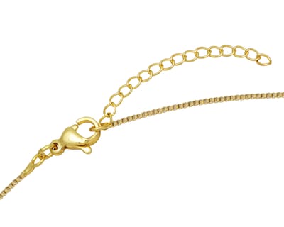 Foto 4 | Gargantilla de Cruz Tono Azul Horoz Ch62 42 cm Chapa de oro 18k