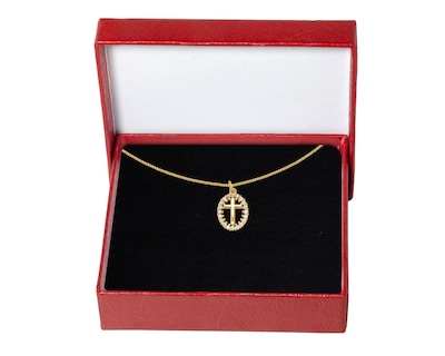 Foto 5 | Gargantilla Cruz Circonias Horoz Ch68 42 cm Chapa de Oro de 18k