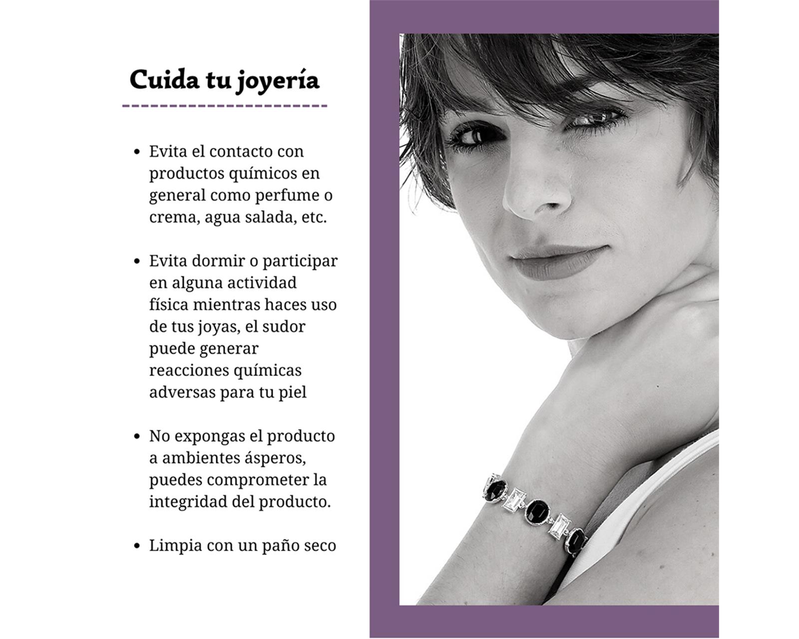 Foto 5 pulgar | Collar Chaps Tri Tone Tear Drops Cristal para Mujer