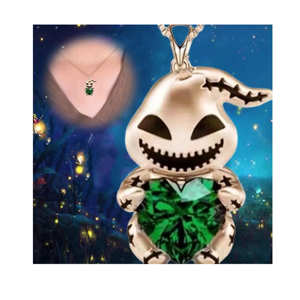 Foto 5 pulgar | Collares Jack Skellington y Oogee Boogie Set Plateado y Dorado