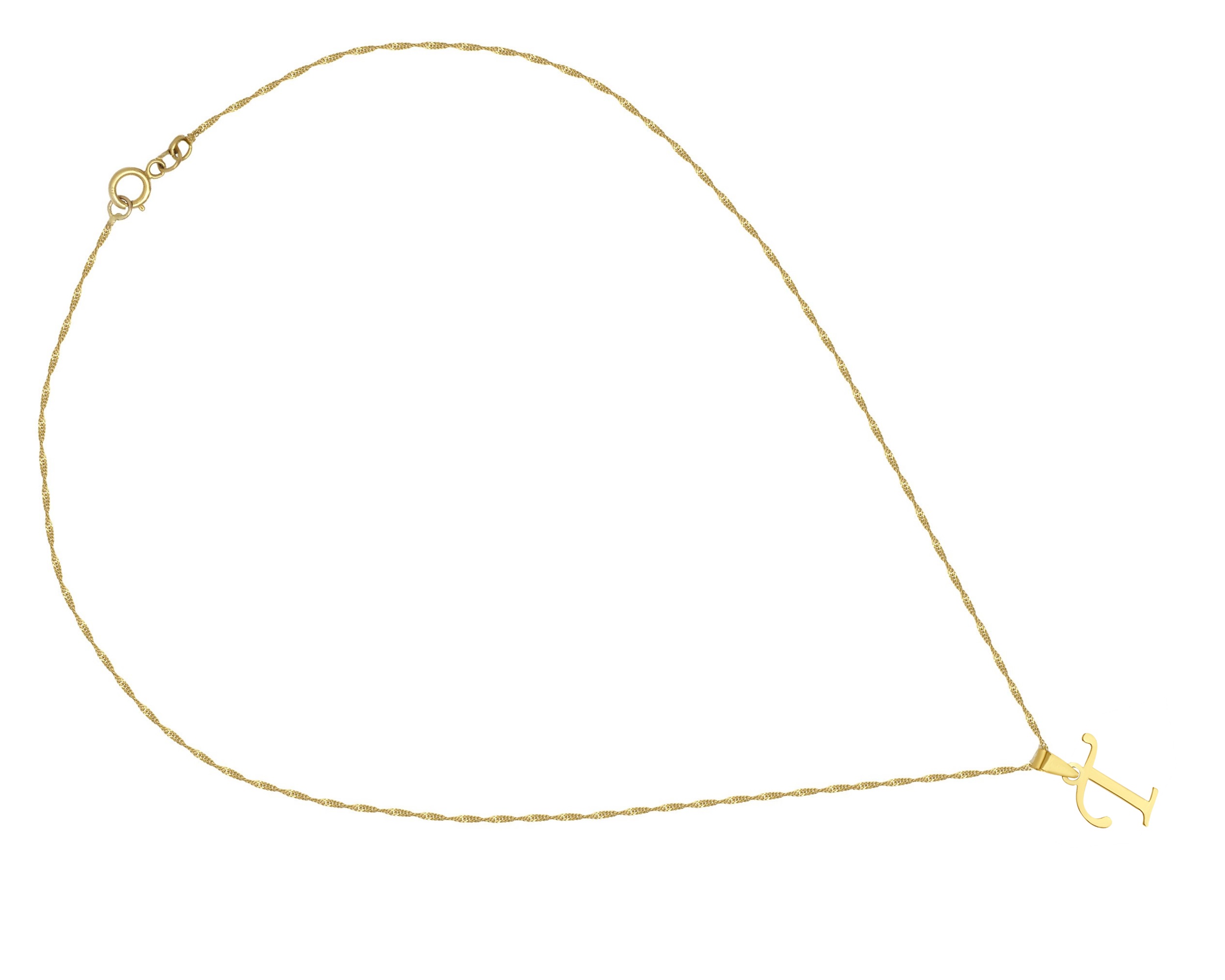 Foto 3 | Gargantilla Personalizada con Letra ''T'' en Oro 10 k