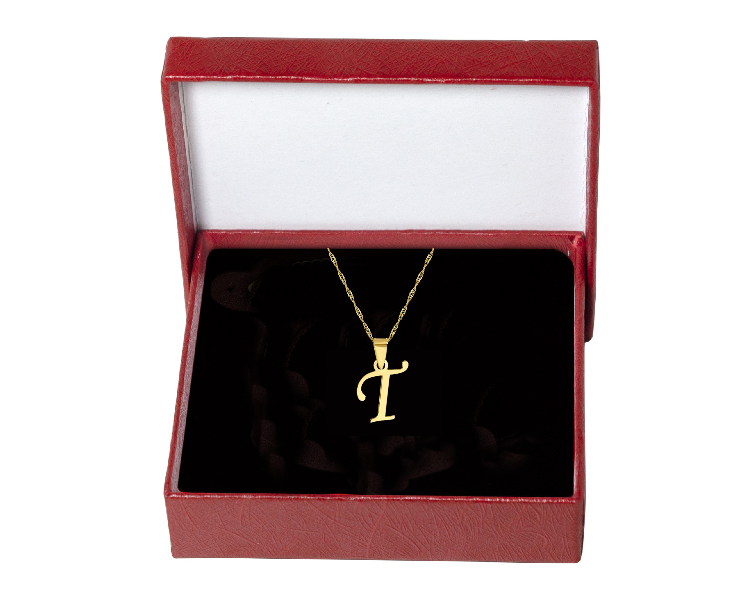 Foto 6 pulgar | Gargantilla Personalizada con Letra ''T'' en Oro 10 k