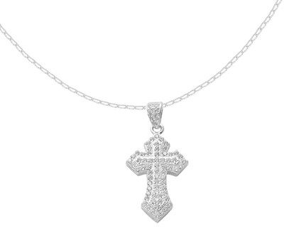 Foto 1 | Gargantilla Cruz Circonias 45cm Horoz Plata .925 Cp1464
