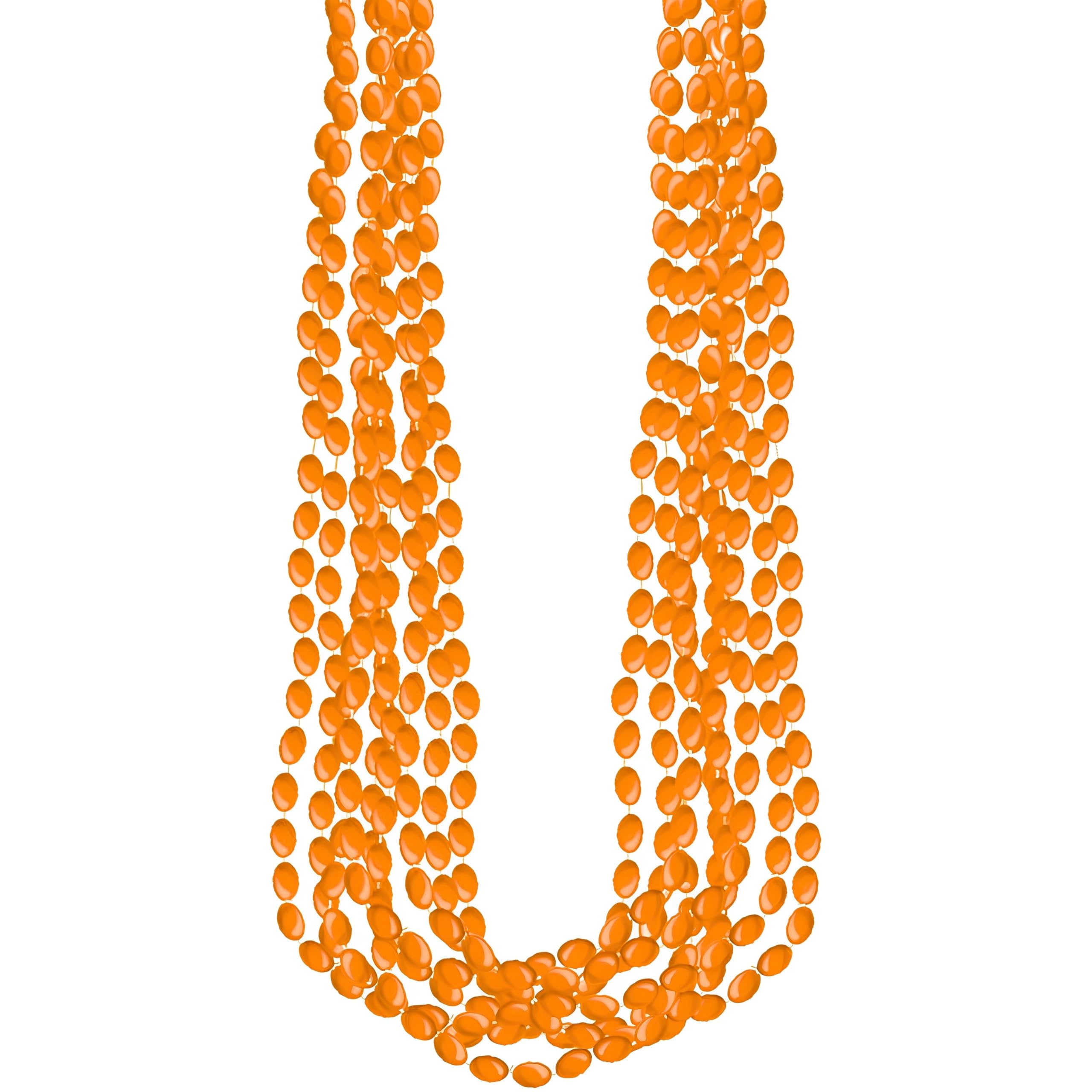 Foto 2 pulgar | Collares Amscan Orange Metallic Bead, 30 Ml (paquete De 8) - Venta Internacional.