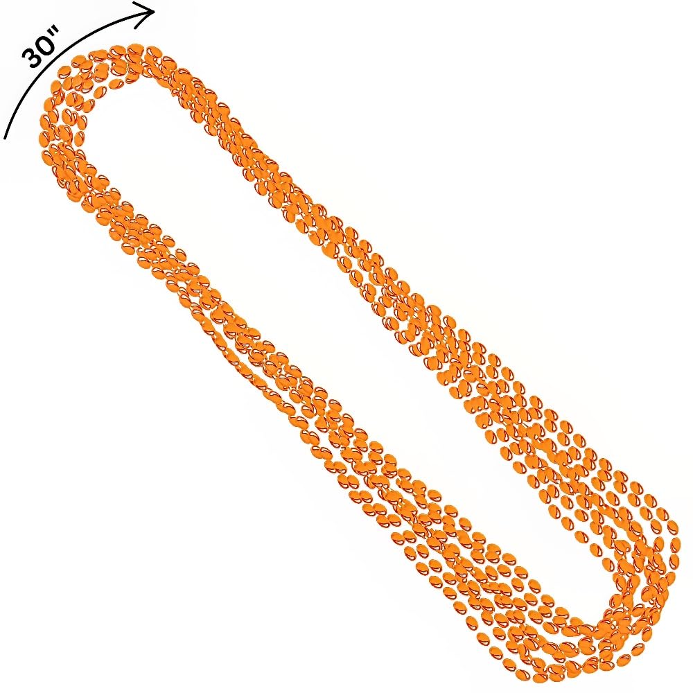 Foto 3 pulgar | Collares Amscan Orange Metallic Bead, 30 Ml (paquete De 8) - Venta Internacional.