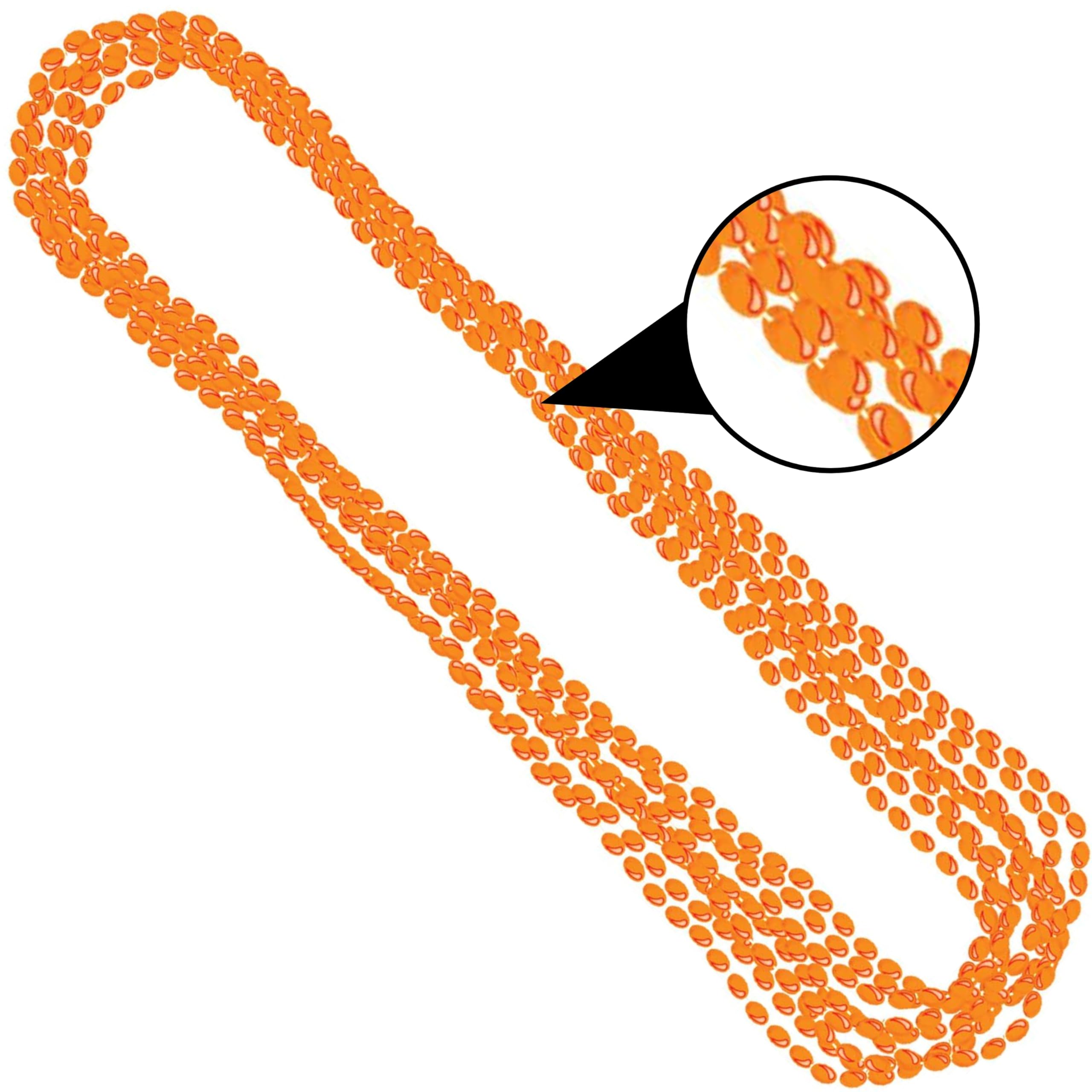 Foto 4 pulgar | Collares Amscan Orange Metallic Bead, 30 Ml (paquete De 8) - Venta Internacional.