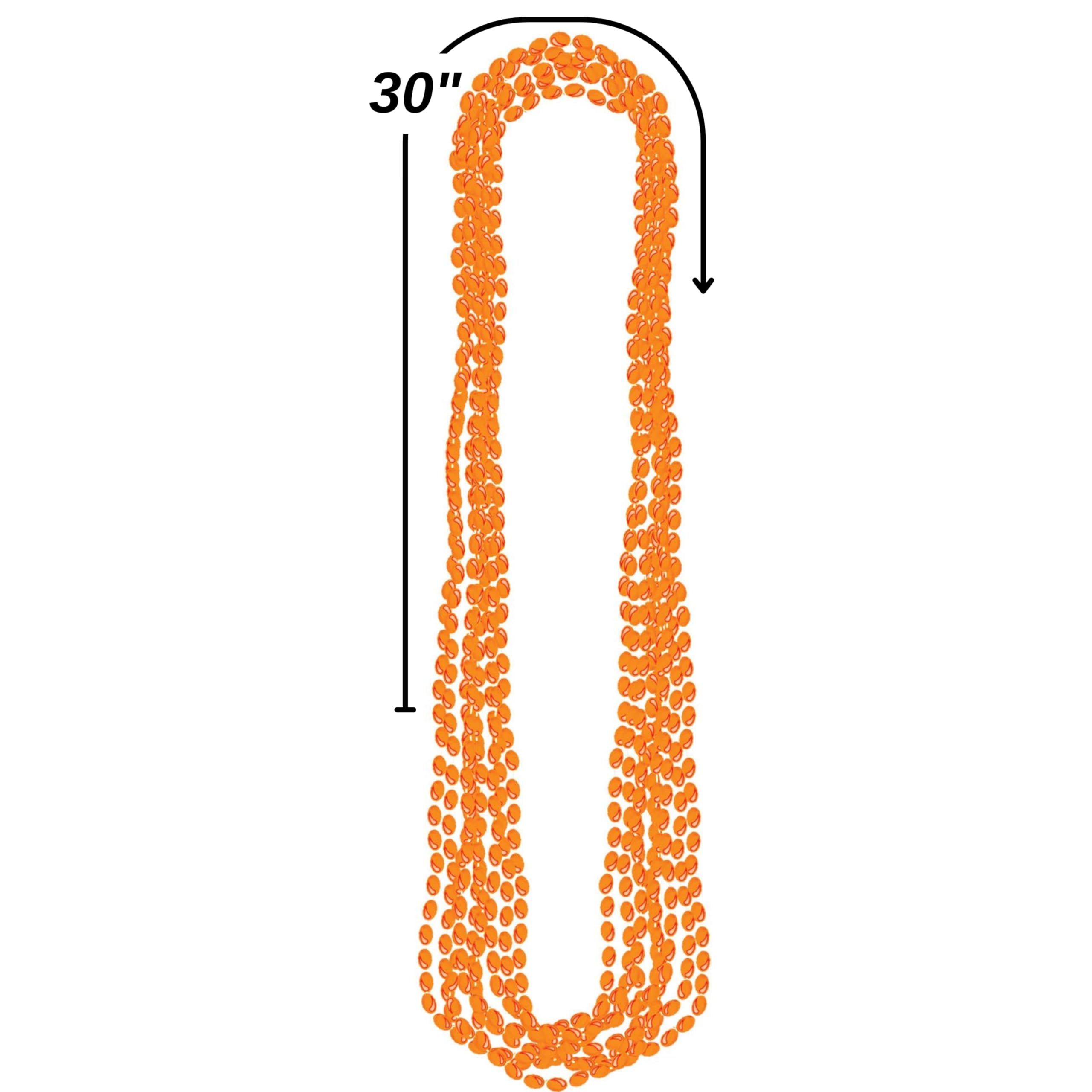 Foto 5 pulgar | Collares Amscan Orange Metallic Bead, 30 Ml (paquete De 8) - Venta Internacional.