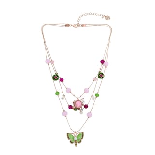 Foto 1 | Collar Betsey Johnson Con Forma De Mariposa En Capas Para Mujer - Venta Internacional.