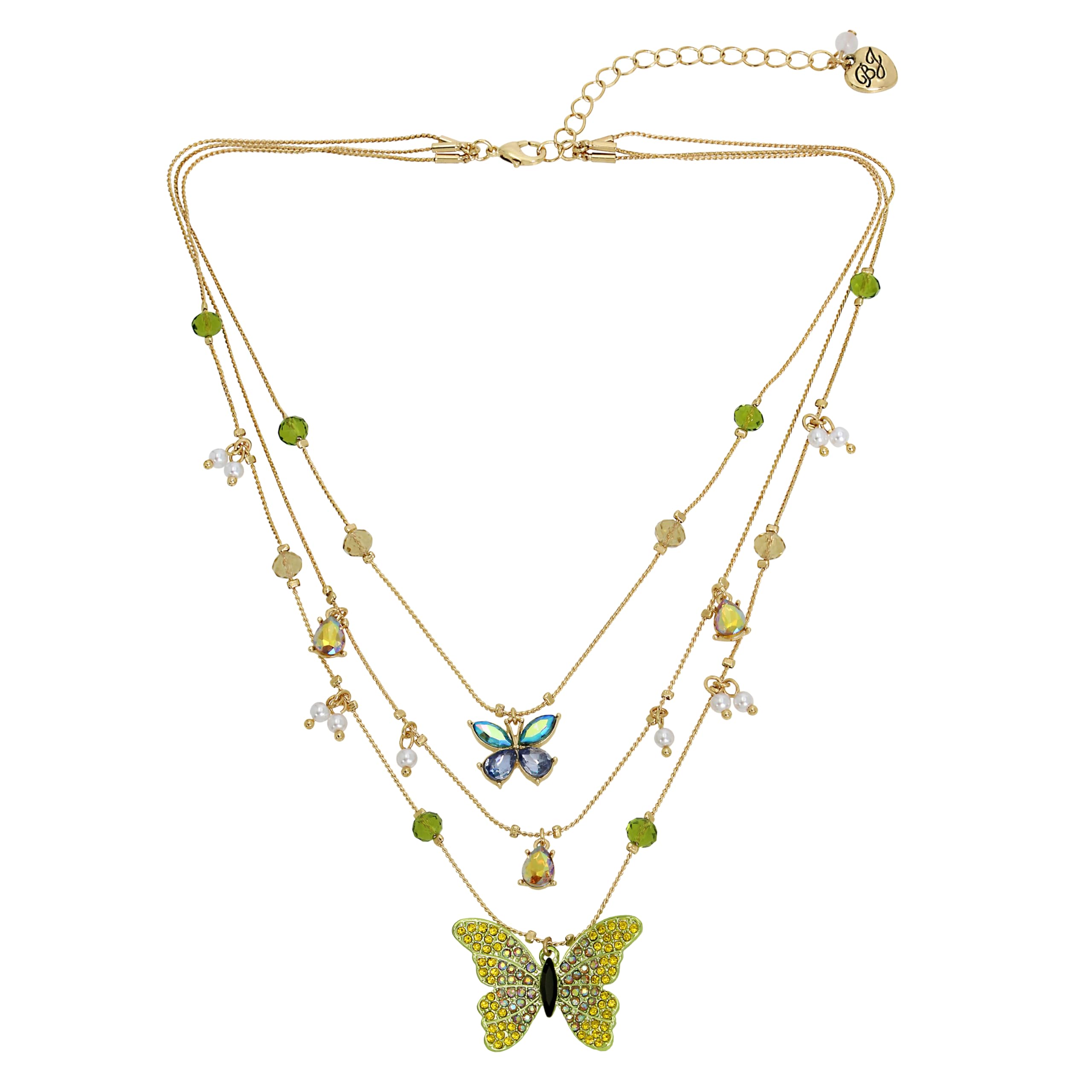 Foto 1 | Collar Betsey Johnson Con Capas De Mariposas Para Mujer - Venta Internacional.