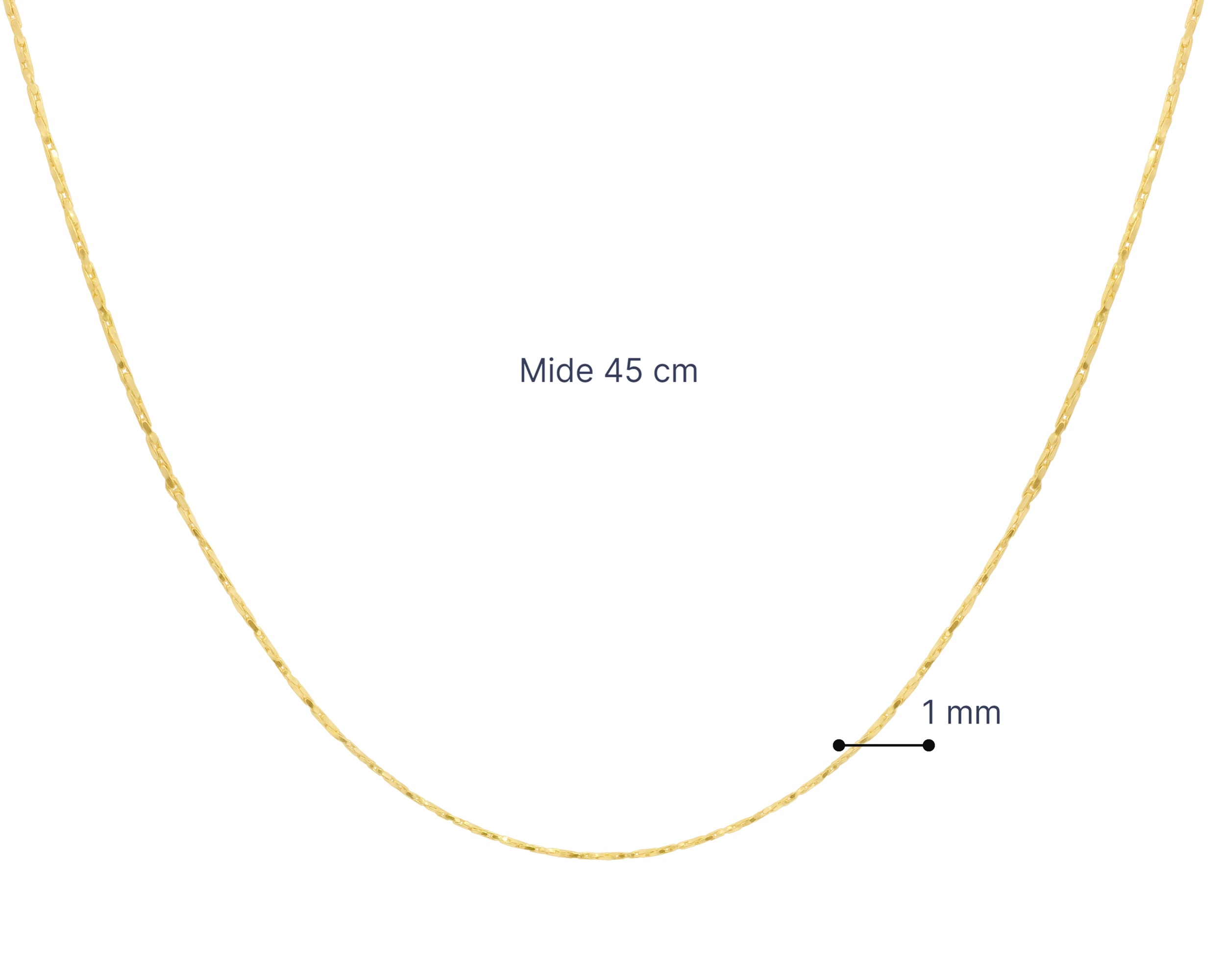 Foto 5 | Cadena de Oro 10K Tejido Twist Horoz Ci257 45 cm