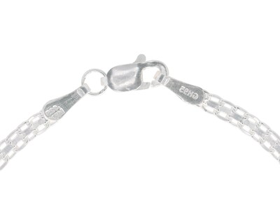 Foto 3 | Cadena Bismark 50cm Horoz Plata .925 Cp724