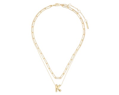 Foto 1 | Collar Nine West 19n01238 Color Dorado Letra K