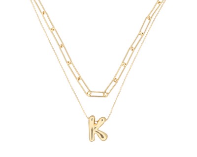 Foto 2 | Collar Nine West 19n01238 Color Dorado Letra K