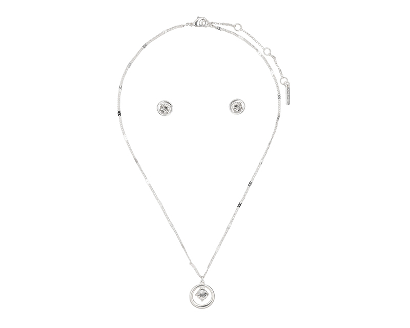 Foto 2 pulgar | Collar Nine West 19b01200 Color Plateado Gargantilla