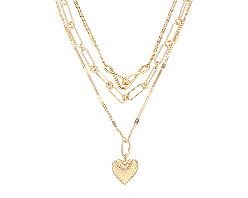 Foto 3 pulgar | Collar Nine West 19n01214 Color Dorado Niveles