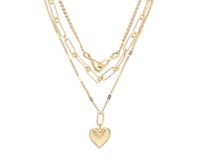 Foto 2 | Collar Nine West 19n01214 Color Dorado Niveles