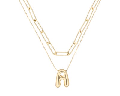 Foto 2 | Collar Nine West 19n01233 Color Dorado Letra A