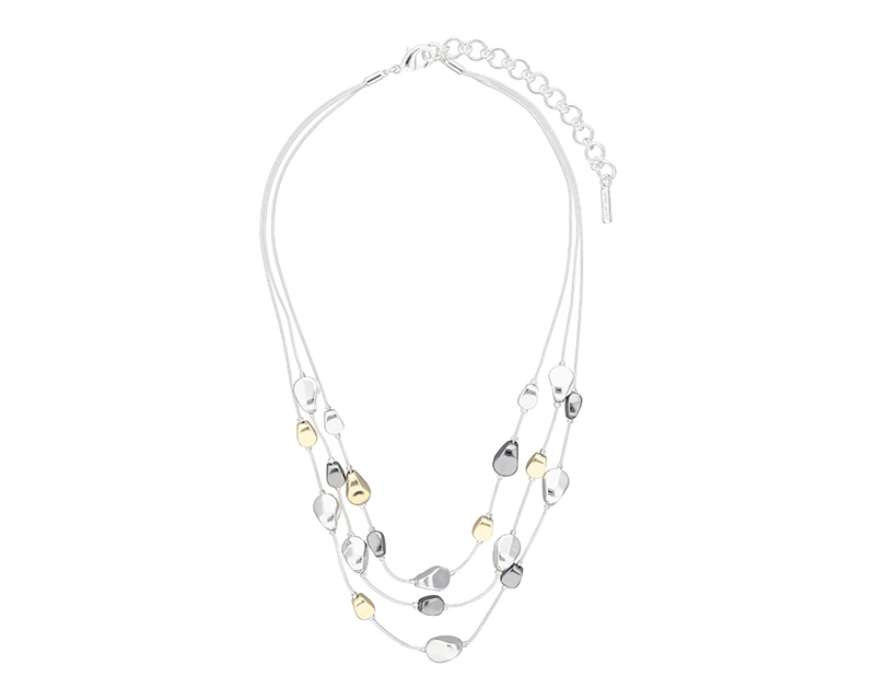 Foto 2 pulgar | Collar Nine West Nw19n01132 Color Plateado Irregular