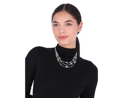 Foto 3 | Collar Nine West Nw19n01132 Color Plateado Irregular