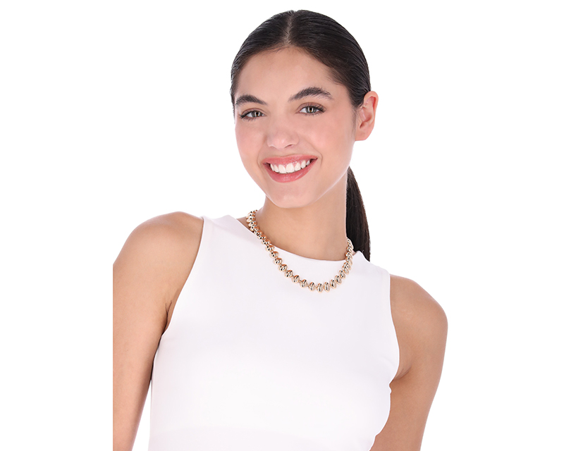 Foto 4 pulgar | Collar Nine West 19n01145 Color Dorado Gargantilla