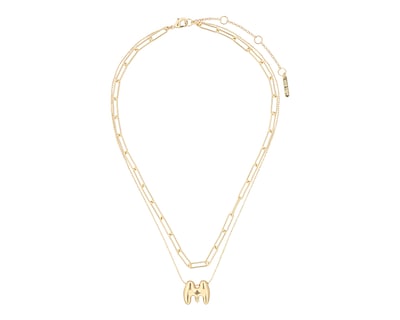 Foto 1 | Collar Nine West 19n01240 Color Dorado Letra M