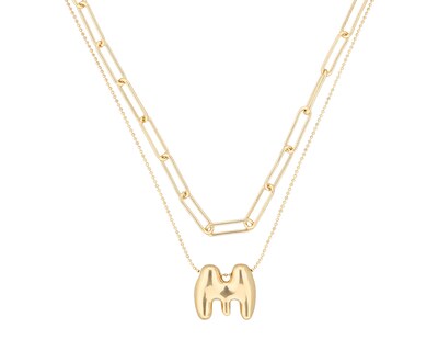 Foto 2 | Collar Nine West 19n01240 Color Dorado Letra M