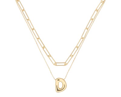 Foto 2 | Collar Nine West 19n01235 Color Dorado Letra D