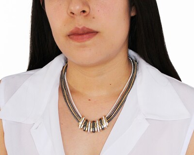 Foto 3 | Collar Nine West 60352066-z01 Color Combinado