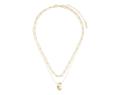Foto 1 | Collar Nine West Dorado Letra E