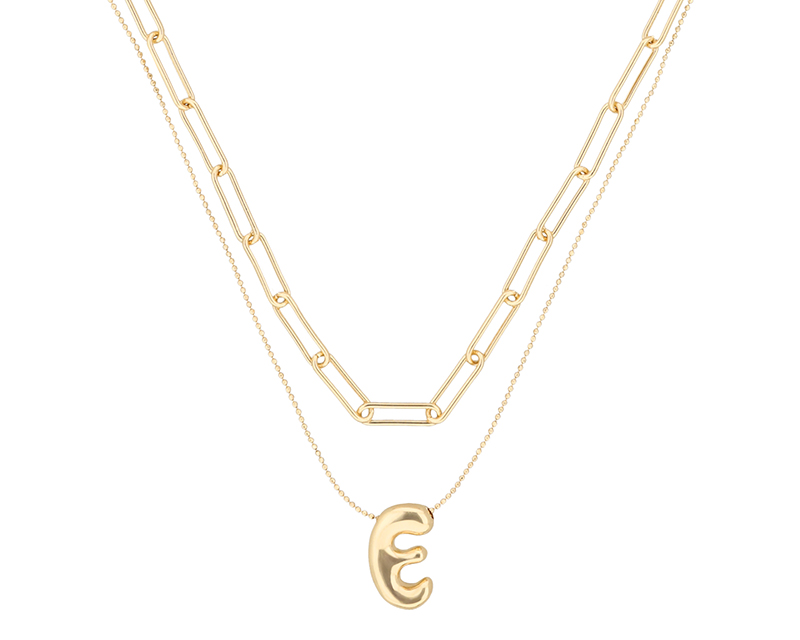 Foto 2 | Collar Nine West Dorado Letra E