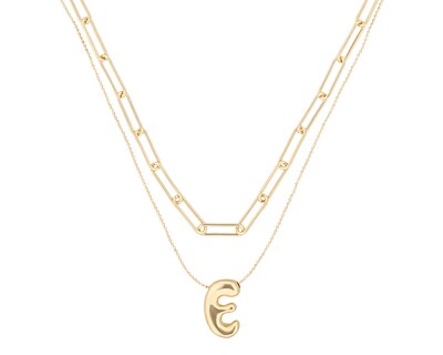 Foto 2 | Collar Nine West Dorado Letra E