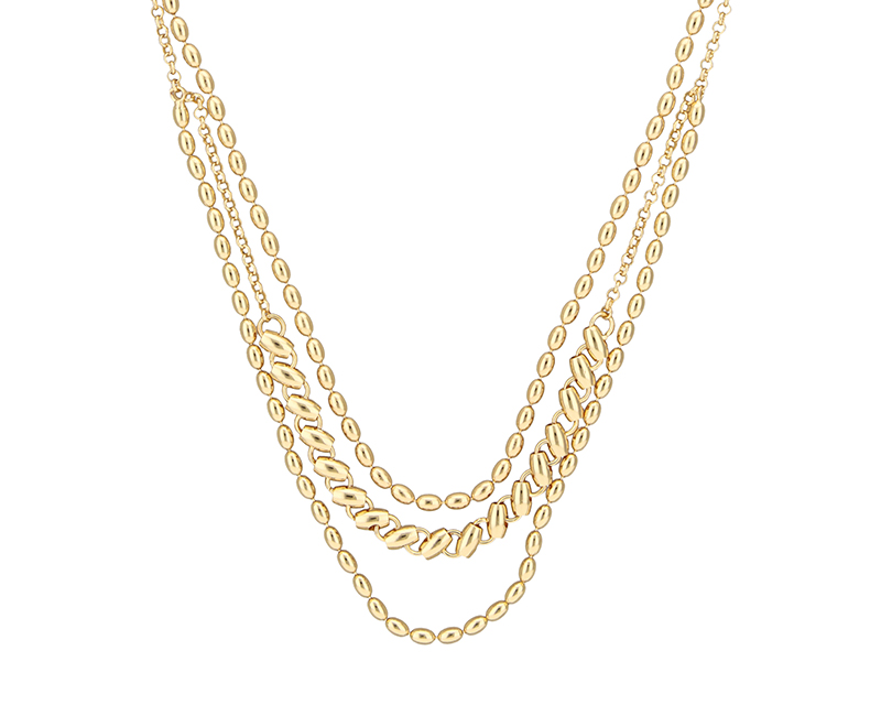 Foto 3 pulgar | Collar Nine West Dorado 3 Niveles