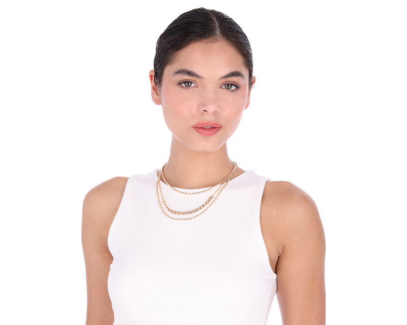 Foto 4 pulgar | Collar Nine West Dorado 3 Niveles