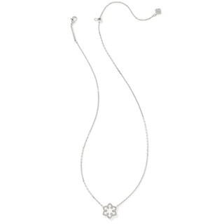 Foto 2 | Collar Kendra Scott Con Colgante En Forma De Copo De Nieve Chapado En Ópalo Rodio - Venta Internacional.