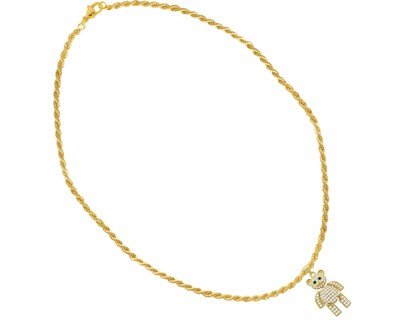 Foto 4 | Gargantilla Osito Torsal 45cm Chapa De Oro Horoz Ch77