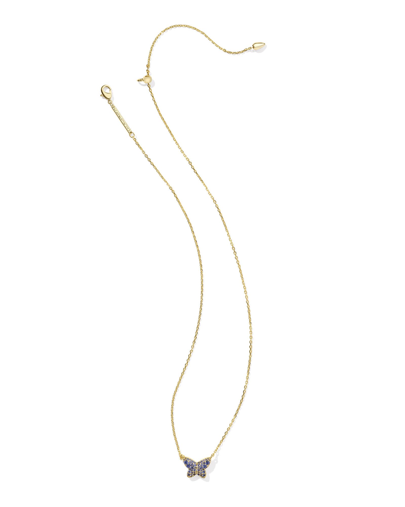 Foto 1 | Collar Kendra Scott Lillia con Colgante de Cristal Azul - Venta Internacional