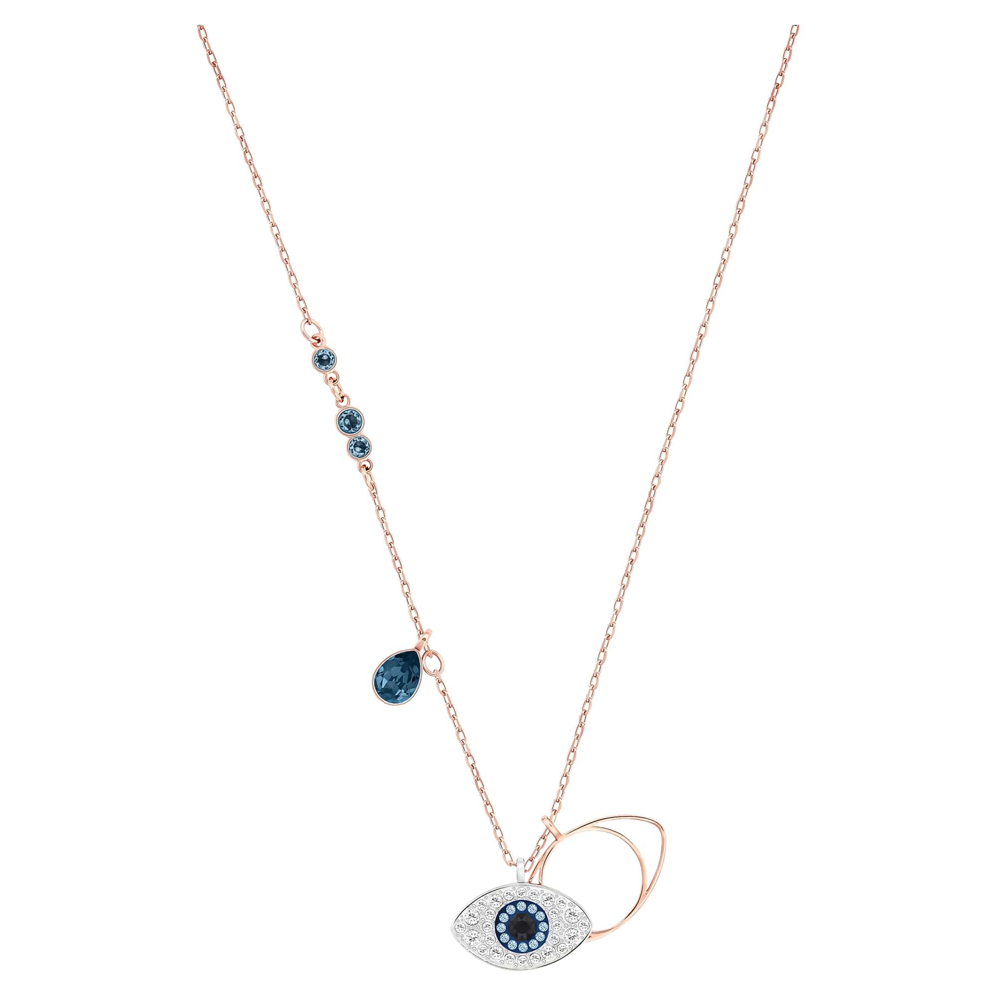 Foto 2 pulgar | Collar Swarovski Symbolica Evil Eye Blue Con Acabado Metálico - Venta Internacional.