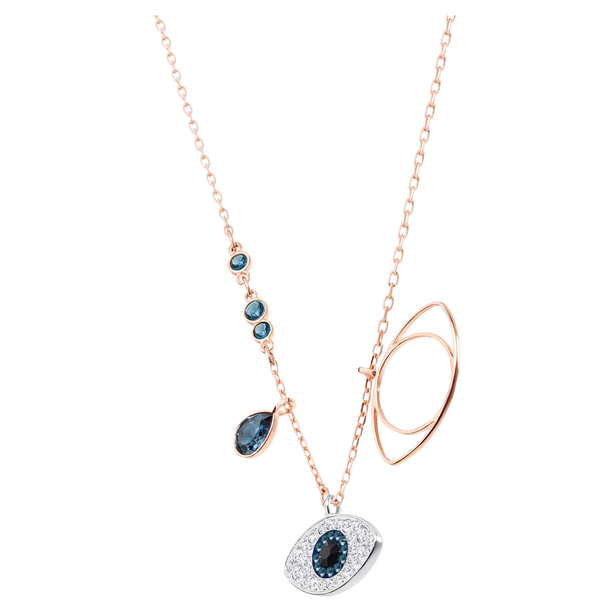 Foto 4 pulgar | Collar Swarovski Symbolica Evil Eye Blue Con Acabado Metálico - Venta Internacional.