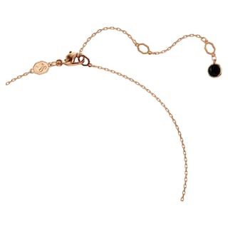 Foto 3 | Collar Con Colgante De Cisne De Swarovski Con Cristales Negros En Oro Rosa - Venta Internacional.