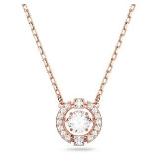 Foto 1 | Collar Swarovski Una Con Acabado En Cristal En Tono Oro Rosa - Venta Internacional.