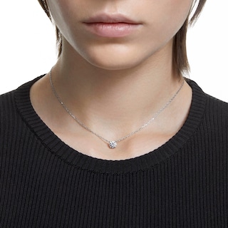 Foto 3 | Collar Swarovski Stilla Attract Con Cristal Transparente De Talla Redonda - Venta Internacional.