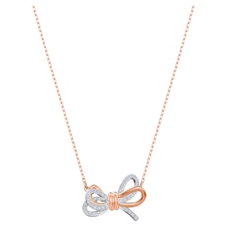 Foto 1 | Collar Swarovski Con Colgante De Lazo Para Toda La Vida Para Mujer Con Cristal Blanco - Venta Internacional.