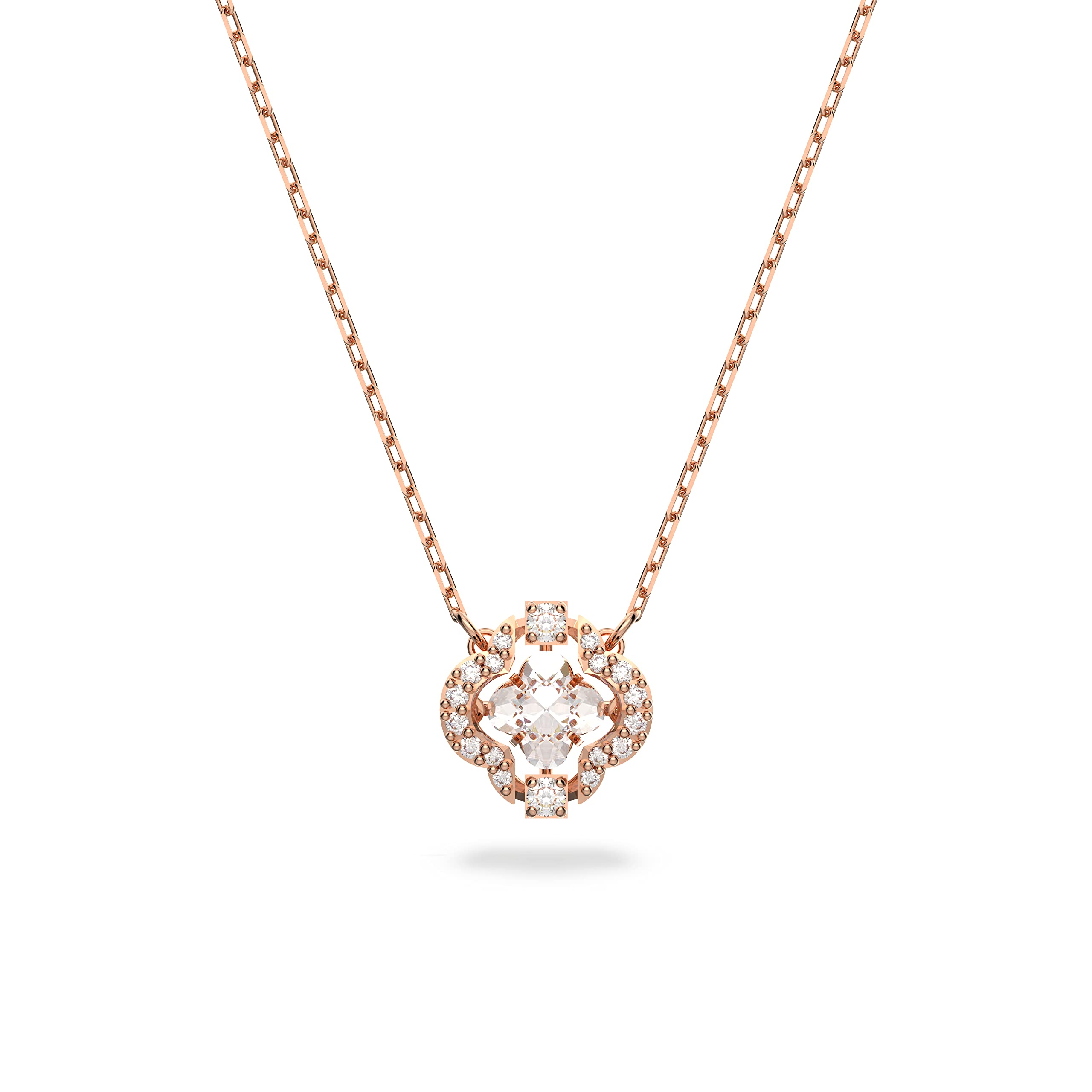 Foto 1 | Collar Swarovski Sparkling Dance Con Cristal Blanco Y Oro Rosa - Venta Internacional.