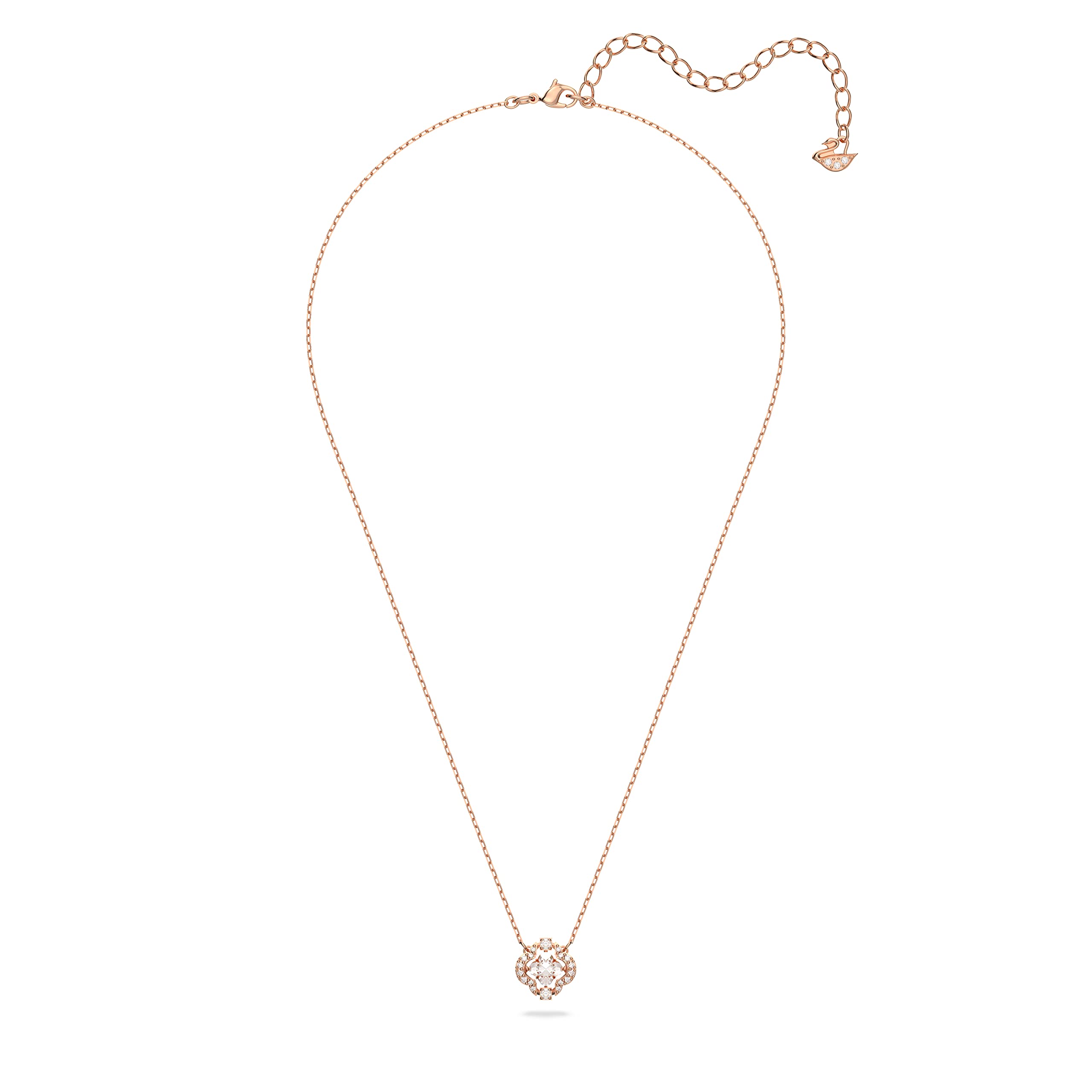 Foto 5 pulgar | Collar Swarovski Sparkling Dance Con Cristal Blanco Y Oro Rosa - Venta Internacional.